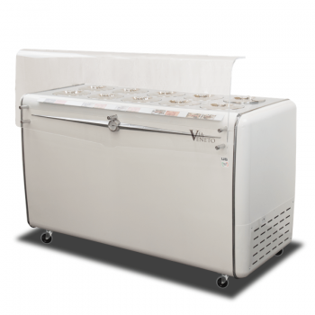 Cockpit ice cream counter with 10 tubs with VENETO reserve