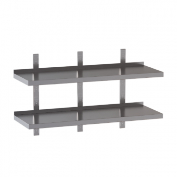 Étagère double avec supports