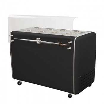 8 tub ice cream counter with VENETO reserve