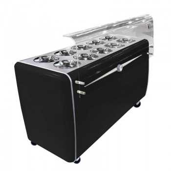 Cockpit ice cream counter with 10 tubs with VENETO reserve
