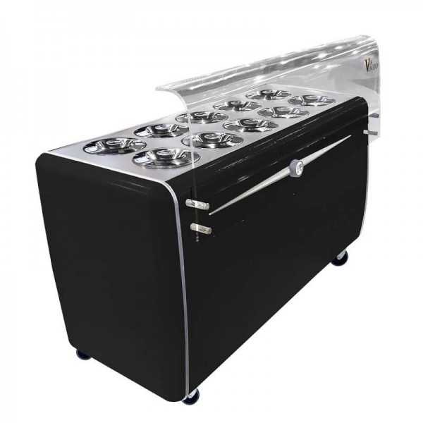 Cockpit ice cream counter with 10 tubs with VENETO reserve