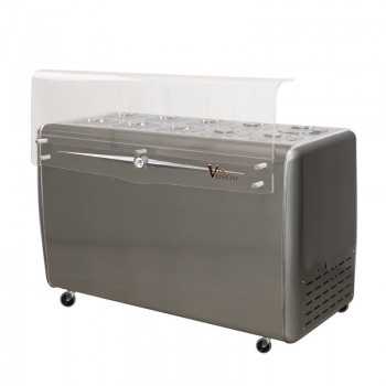 Cockpit ice cream counter with 10 tubs with VENETO reserve