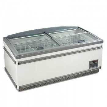 Chest freezer with straight sliding glass, digital thermometer and automatic defrost 436 L | 185 x 85 x 79.5 H cm