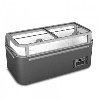 Chest fridge freezer with straight sliding glass -22/+10° C 523 liters M18 | 185 x 85 x 87 H cm