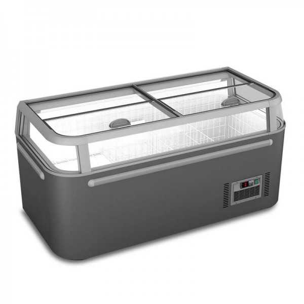 Congelatore frigo a pozzetto con vetri dritti scorrevoli -22/+10° C 523 litri M18 | 185 x 85 x 87 H cm