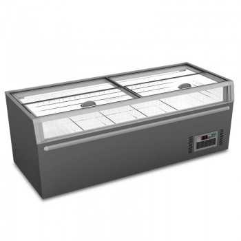 Chest fridge freezer with straight sliding glass -22/+10° C 796 liters M25 | 250 x 85 x 87 H cm