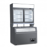 Panoramic refrigerated island with chest freezer and wall cabinet | 145.5 x 85 x 210 H cm