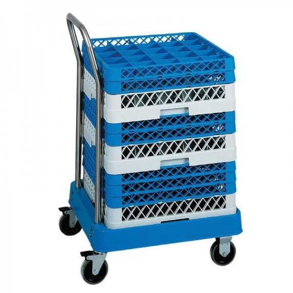 Dishwasher basket trolley with ABS tub