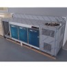 Bar counter with 3 refrigerated compartments, 1 neutral compartment and sink, length 250 cm