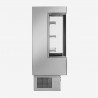 Multideck display fridge SILVER, depth 75 cm
