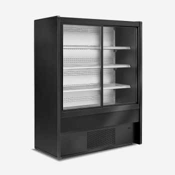 Vitrine murale réfrigérée Chamonix pour charcuteries et fromages, profondeur 75 cm