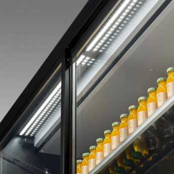 Cervino refrigerated wall display, depth 71 cm