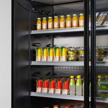 Cervino refrigerated wall display, depth 71 cm