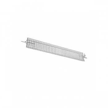 Grille ronde en acier inoxydable pour rôtisserie avec tige de 91 cm