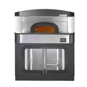 Forno pizzeria elettrico digitale 6 pizze 515° C con cappa e cella di lievitazione