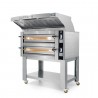 Forno pizza elettrico CUPPONE Michelangelo 6 + 6 con pannello Touch, cappa e supporto