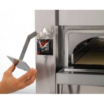 Four à pizza électrique CUPPONE Michelangelo 6 + 6 avec écran tactile, hotte et support