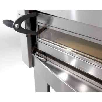 CUPPONE Michelangelo 6 + 6 electric pizza oven with Touch panel, hood and stand