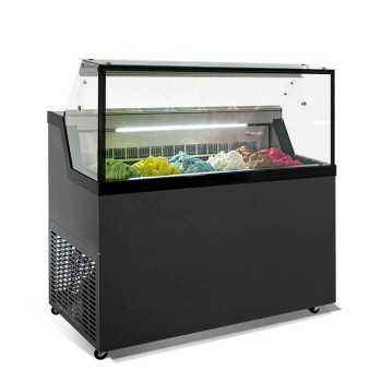 Vetrina gelato 6 gusti MIRABELLA con vetro camera riscaldato | 119 x 67,7 x 119 h cm