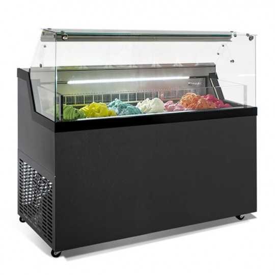 Vitrine à glaces Mirabella 7 parfums | 134 x 67,7 x 119 cm