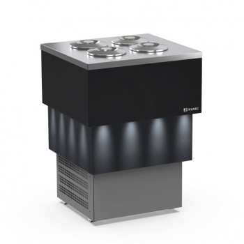 CARRARA 4 flavour pozzetto ice cream counter