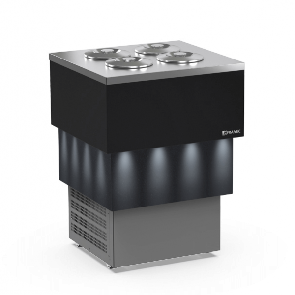 CARRARA 4 flavour pozzetto ice cream counter