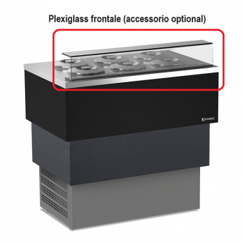 CARRARA 4 flavour pozzetto ice cream counter