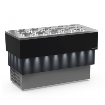 CARRARA 10 flavour pozzetto ice cream counter