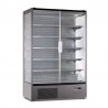 Panoramic refrigerated wall display with 2 doors +1/+10° C VIS15 | 131 x 74 x 201 H cm