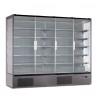 Panoramic refrigerated wall display with 4 doors +1/+10° C VIS25 | 256 x 74 x 201 H cm