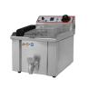 Friteuse électrique de comptoir de 13 litres avec robinet de 5 kW