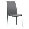 Chaise : structure en acier, revêtement en similicuir. Modèle 824.