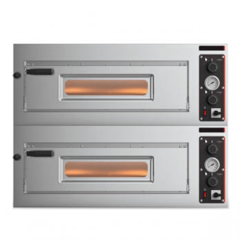 FORNO PIZZA ELETTRICO CONTROLLO MECCANICO 2 CAMERE
