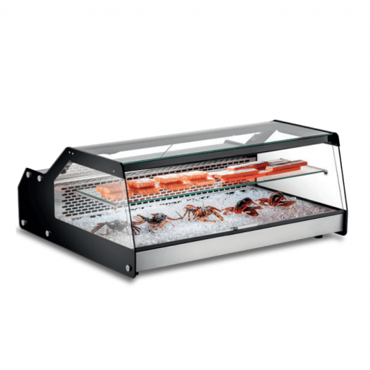 Vetrina da banco refrigerata per sushi e pesce