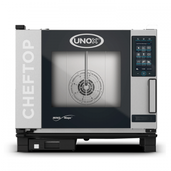 Four combiné électrique numérique tactile UNOX CHEFTOP avec 5 plaques GN 1/1