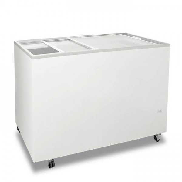 Congelatore a pozzetto con vetri dritti scorrevoli 355 L | 130,5 x 63,5 x 87,5 H cm