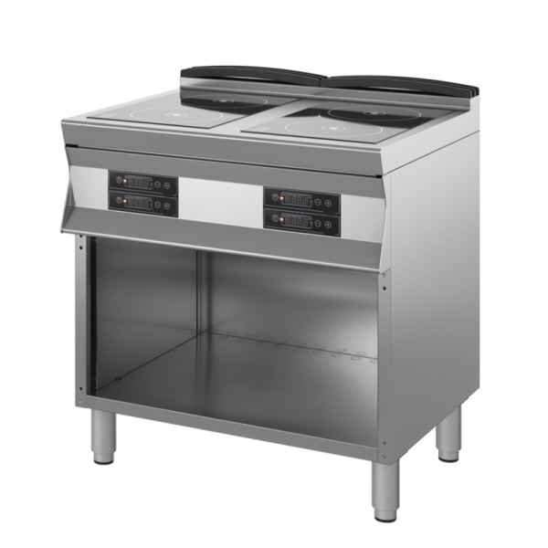 Cucina a induzione a 4 zone su vano profondità 70 cm