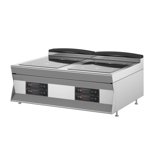 Plaque de cuisson à induction 4 zones, profondeur 70 cm, plan de travail