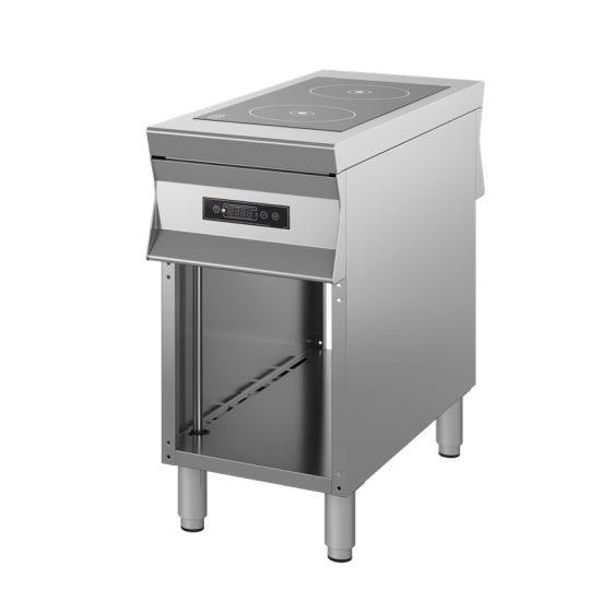 Cucina a induzione passante a 2 zone passante profondità 100 cm