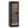 Cantinetta vini doppia temperatura con mensole in legno 110 bottiglie |  59,5 x 55 x 180 cm