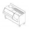 Banco bar per cocktail 150 x 80 x 100 cm