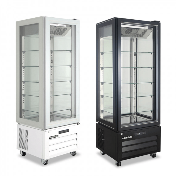 Vetrina frigo panoramica per pasticceria no frost +2°/+8° C 319 L | 65 x 65 x 195 cm