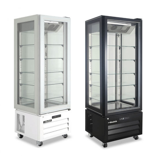 Vetrina frigo panoramica per pasticceria no frost +2°/+8° C 319 L | 65 x 65 x 195 cm