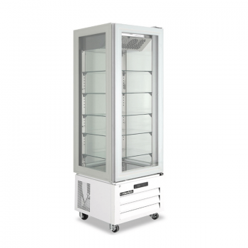 Vitrine congélateur panoramique pour pâtisseries et glaciers, sans givre -22°/-18° C, 319 L | 65 x 65 x 195 cm