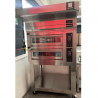 Forno pizza elettrico 4+4 digitale completo di cappa e supporto - SECONDA SCELTA
