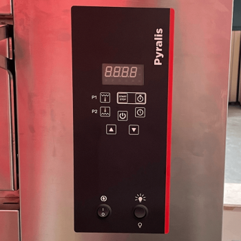 Forno pizza elettrico 4+4 digitale completo di cappa e supporto - SECONDA SCELTA