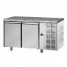 2 door counter fridge with granite worktop