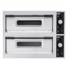 Forno pizzeria elettrico manuale 4+4 pizze 32 cm 2 camere BAS44