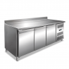 Tavolo refrigerato 3 porte con alzatina +2°/+8° C | 179,5 x 70 x 95 cm