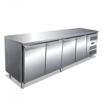 Tavolo refrigerato 4 porte +2°/+8° C | 223 x 70 x 85 cm